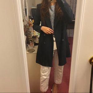 Zara Navy Pea Coat